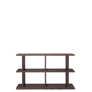 Kona Bokhylle 2x2 - Mørkbeiset eik