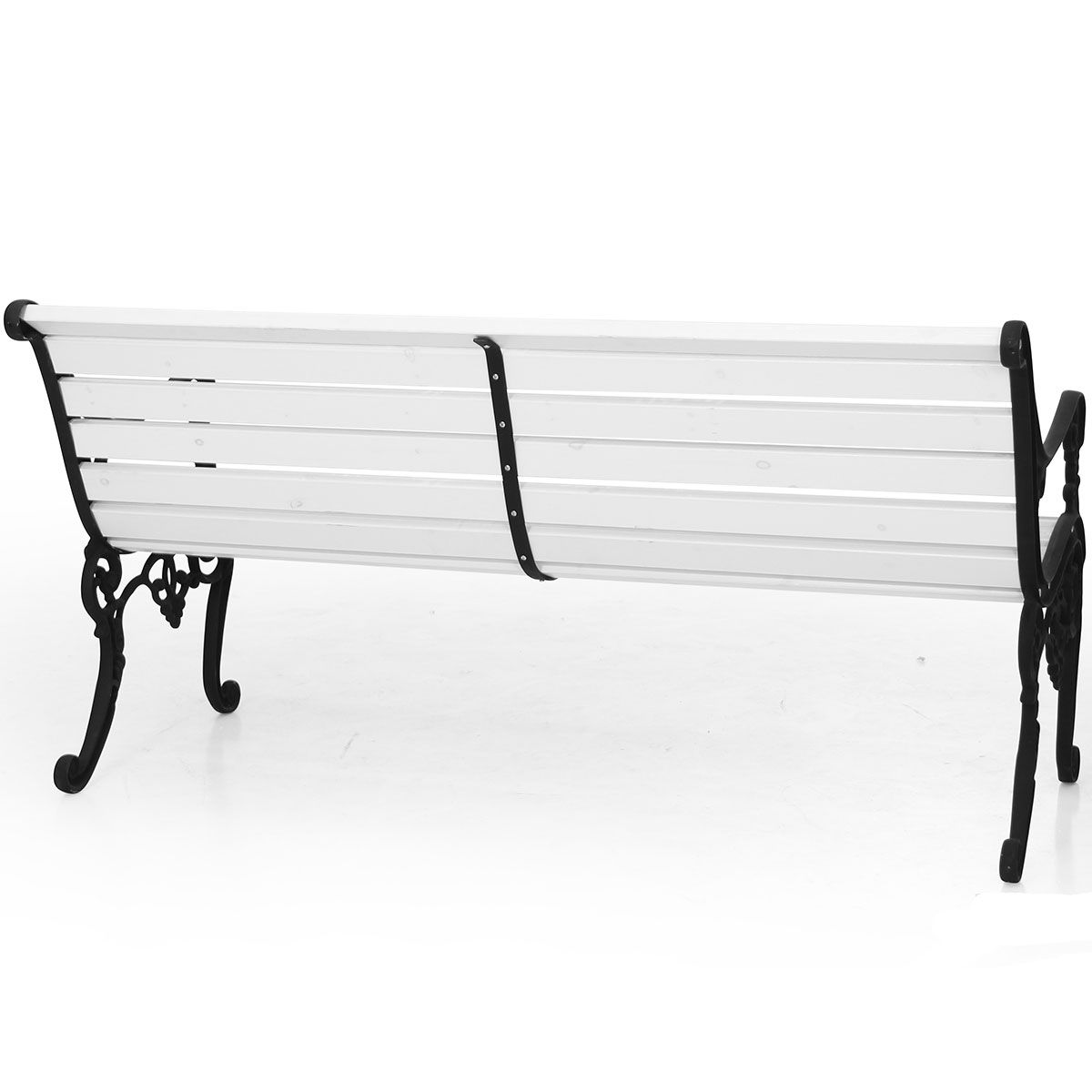 Sandvik hagesofa hvit Brafab
