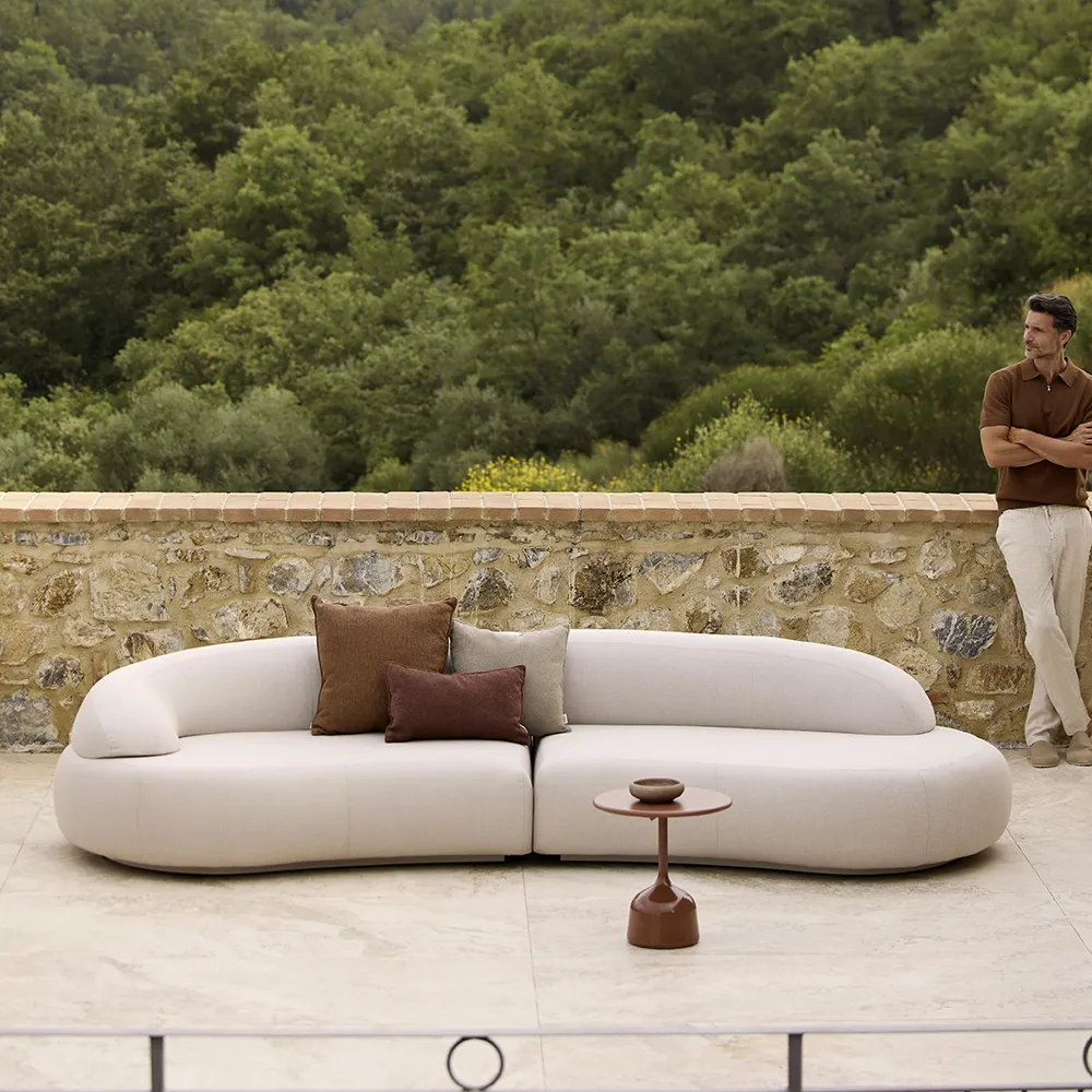 Mellow sofa modul høyre m/kort rygg Sand