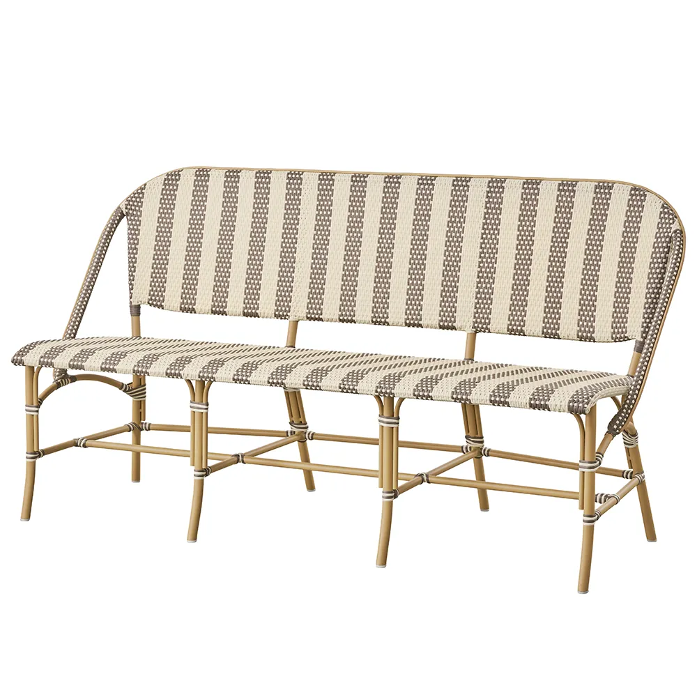  Sofie 3-seters sofa hvit/cappucino