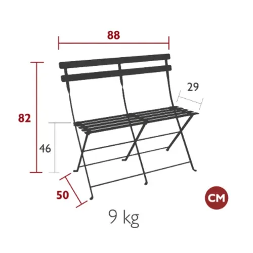 Bistro 2-seters sofa Acapulco blue