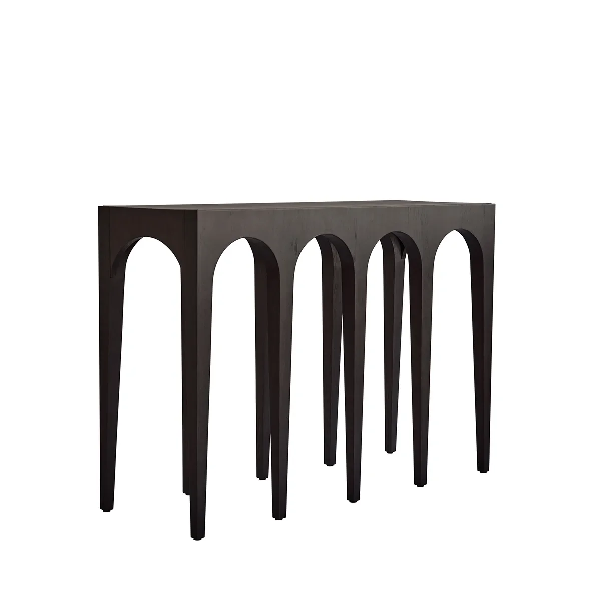 Bow konsollbord, stort – Coffee Black Oak