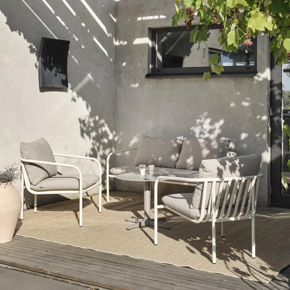 Bendt Sofa Teddy Beige/Pearl White