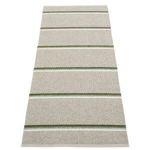 Olle matte 70x180 cm green / background linen 