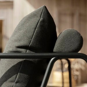 Avon 2-seters sofa Dark Grey/Black 