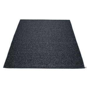 Svea matte 230x320 cm black metallic / black 