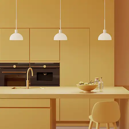 Vienda pendel hvit/glass E14