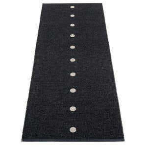 Peg teppe 70x200 cm black / linen