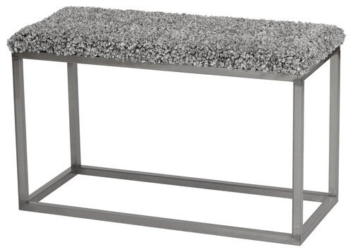 Palle Benk 80x35 cm Stone/Steel