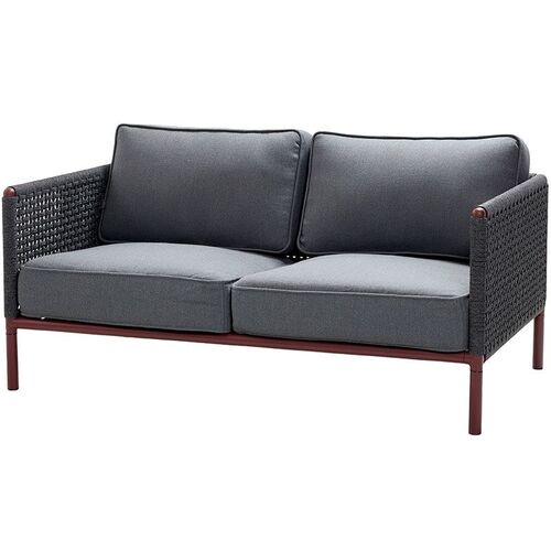 Encore 2-seters sofa  Grey / Bordeaux