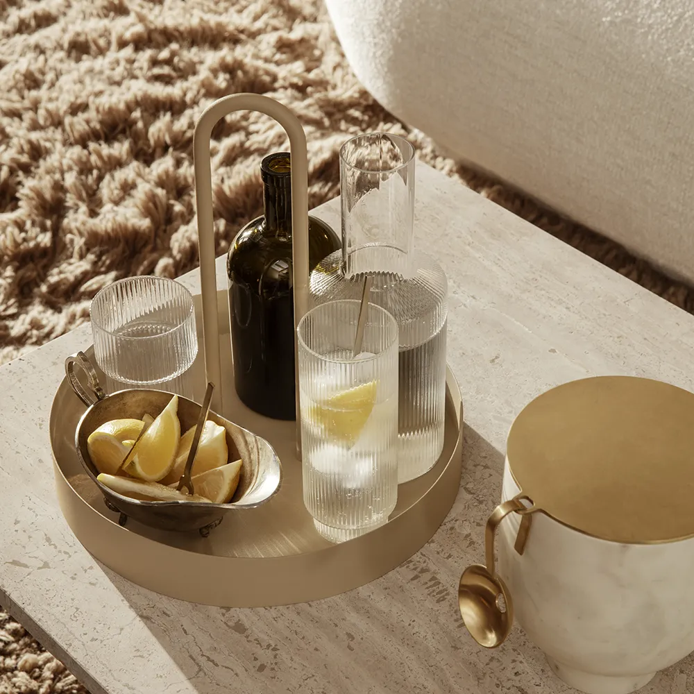 Ripple Long Drink Glass 4-pakning - Clear