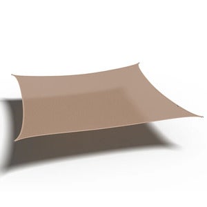 Coolfit solseil firkantet 500x500cm beige