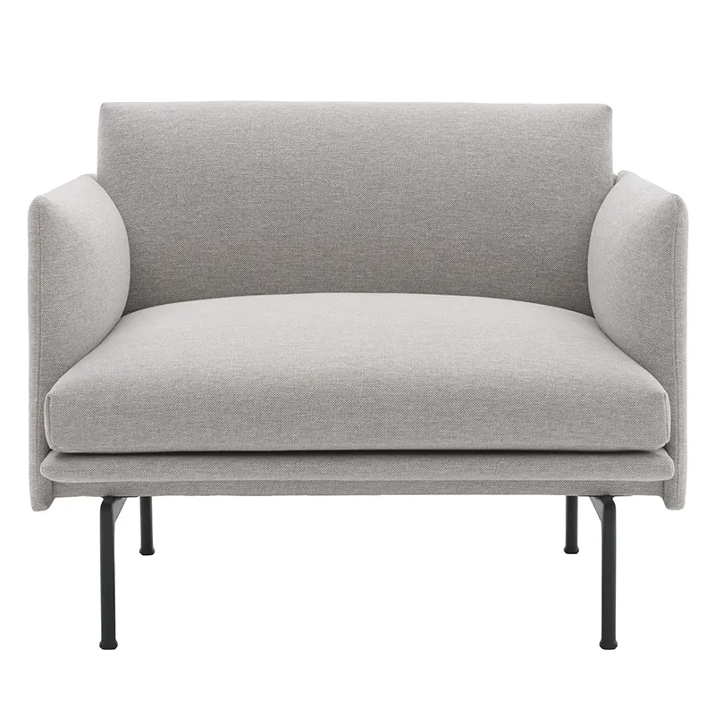 Outline Chair Black Base - Clay 12