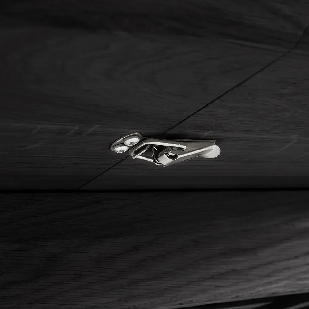 Bok Spisebord Ø129-179 Svartlakkert eik