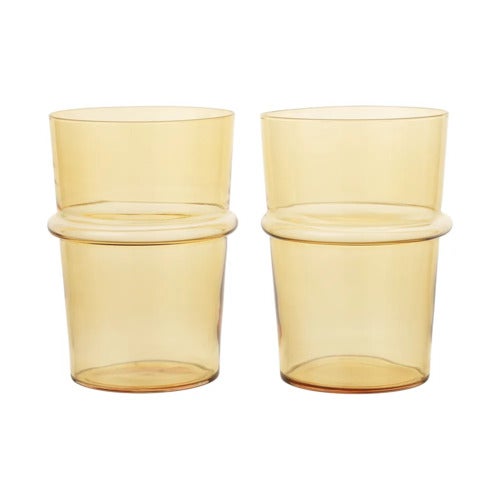 Boya Drikkeglass 2-pak - Yellow