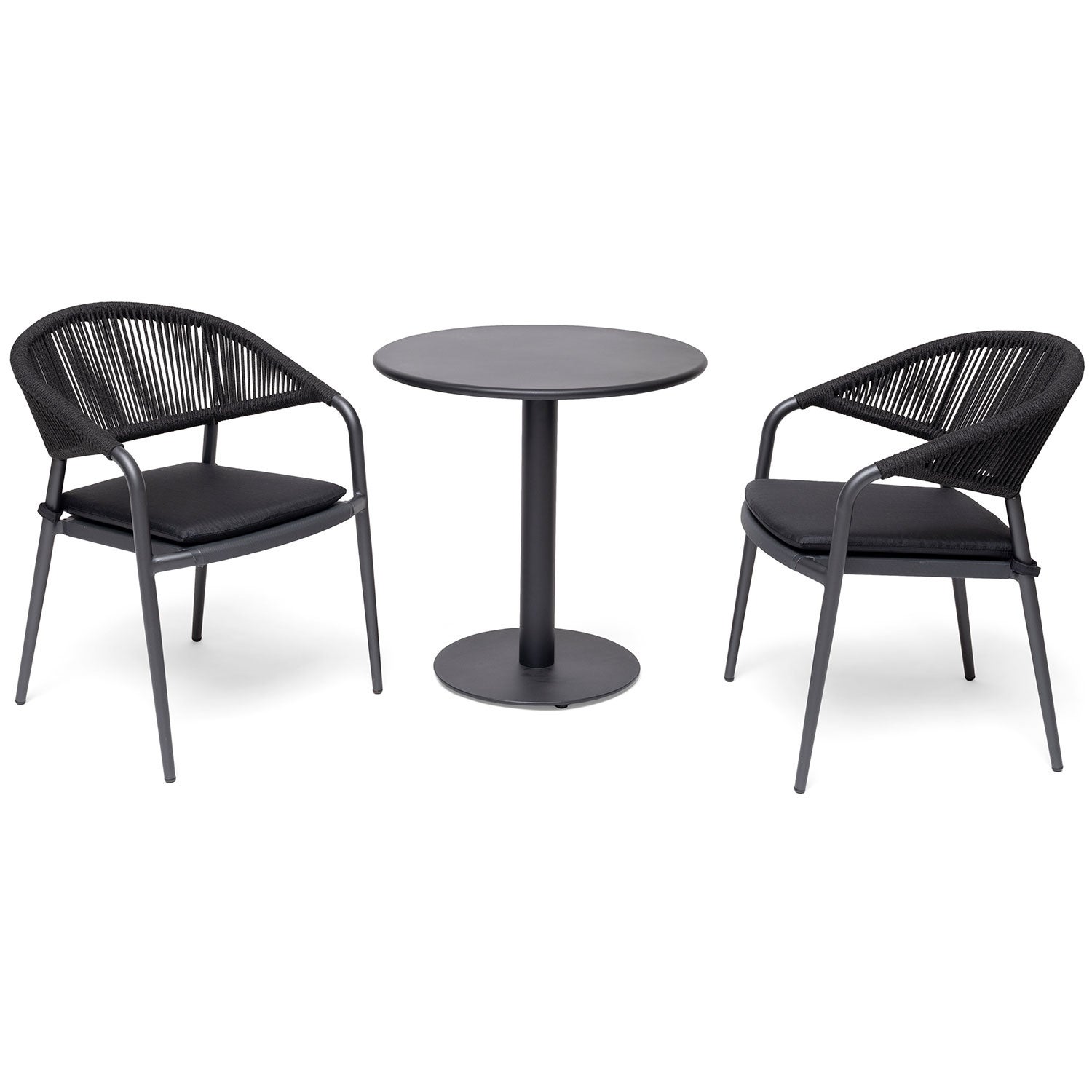 Näsby kafébord Ø70 cm svart