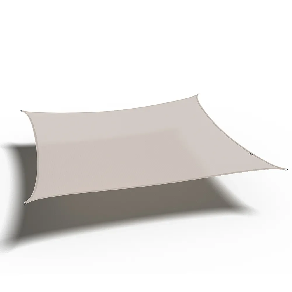 Coolfit solseil firkantet 360x360cm greige