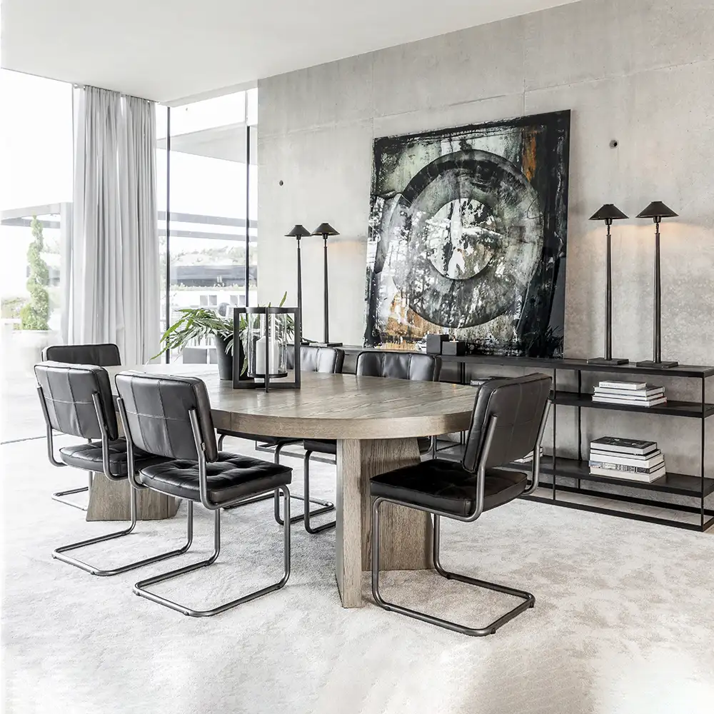 Trent utvidbart spisebord 130–250 X 130 cm antikkgrå Artwood