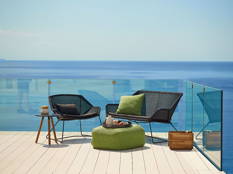 Breeze Lounge lænestol sort 