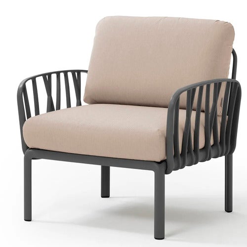 Komodo lenestol Anthracite - Canvas Sunbrella