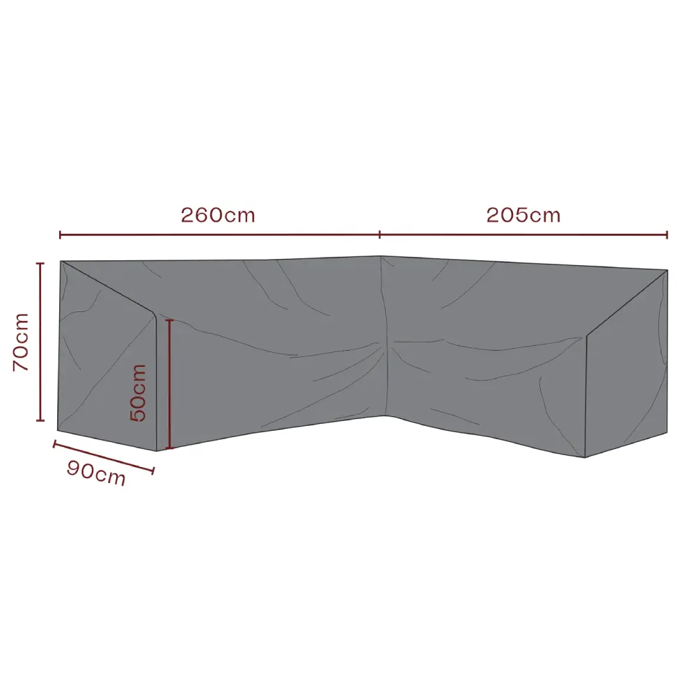 Møbeltrekk Hjørnesofa 205/260x90 cm Premium