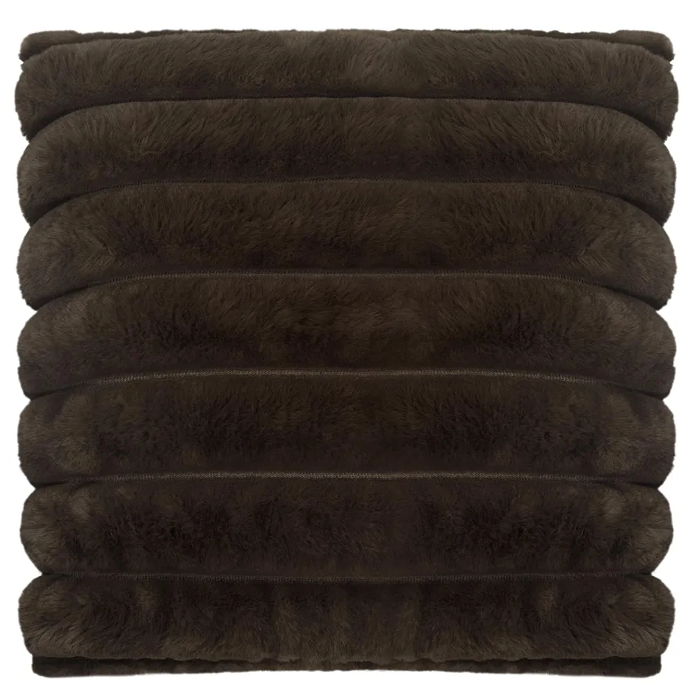 Wave pyntepute 45x45 cm Darkbrown