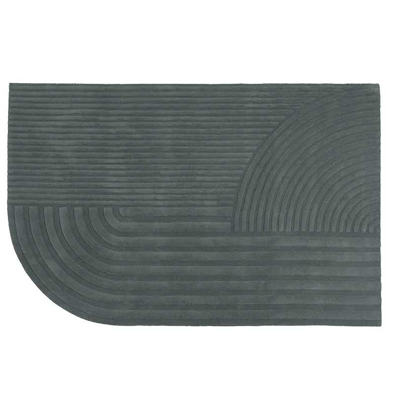 Relevo Rug 200 x 300 cm - Dark Green