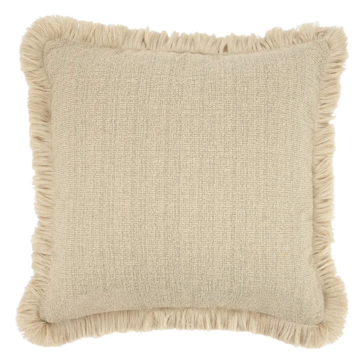 Faye 50x50x4,5 cm Polyester & down feather filling Siam beige