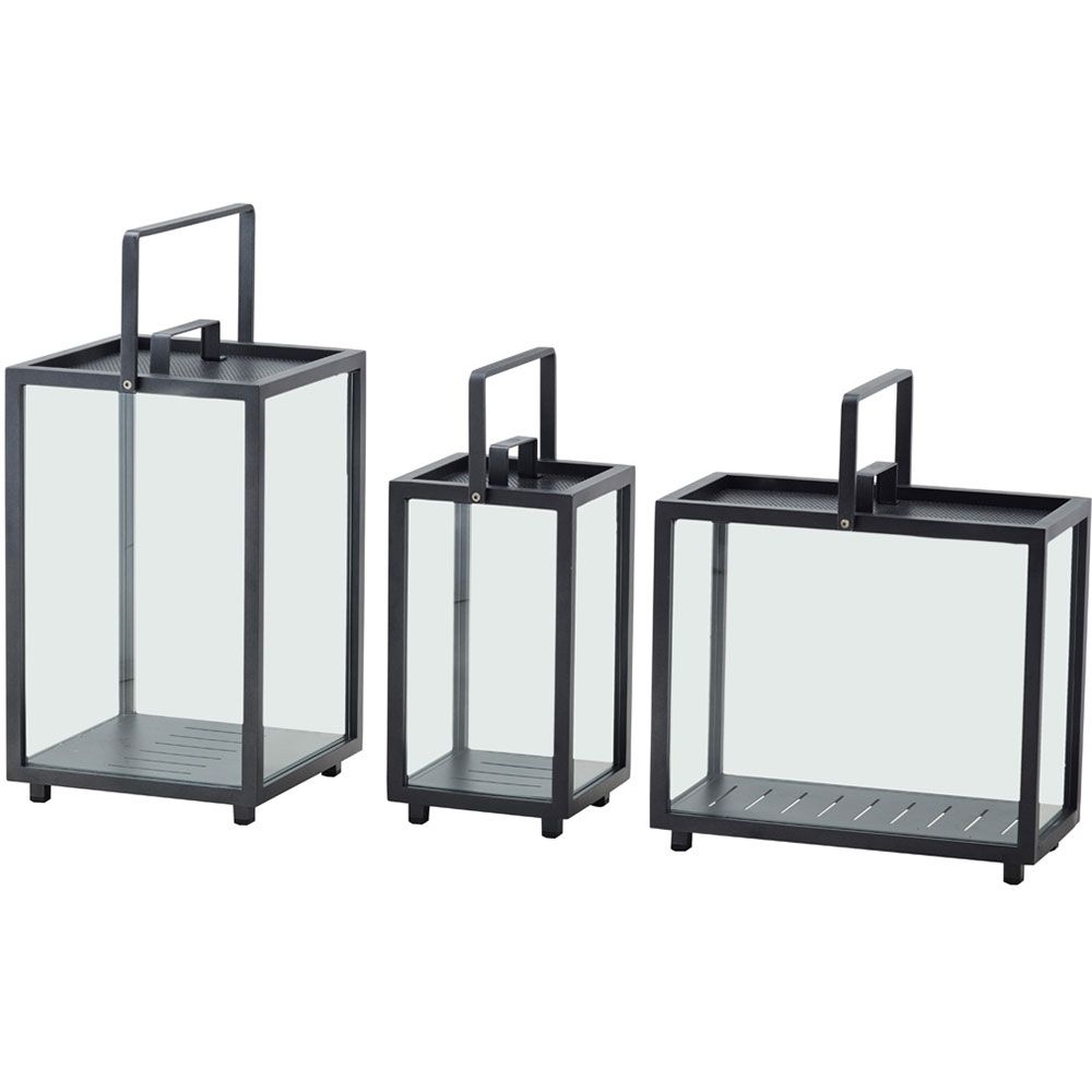 Lighthouse Lyslykt Grå Rektangulær