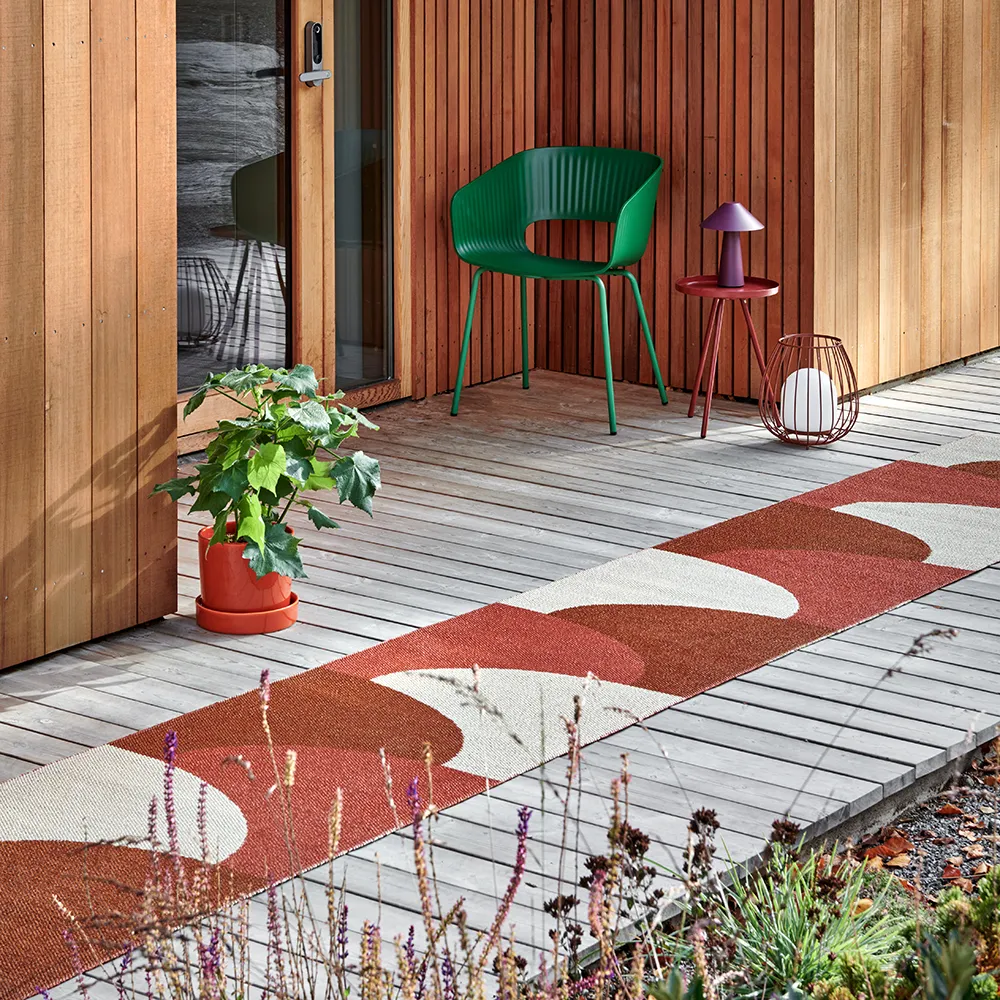 Hill teppe Brick/Rust/Cream 70 x 360cm