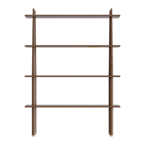  Stories bokhylle mørk eik