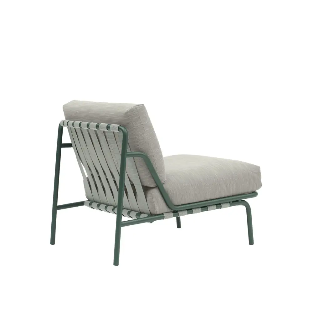 Lounge Lenestol Settle Ribbed Weave 2/Dark Green