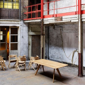 Slab spisebord 200 cm natur