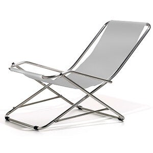 Dondolina solstol grey textilene/aluminium