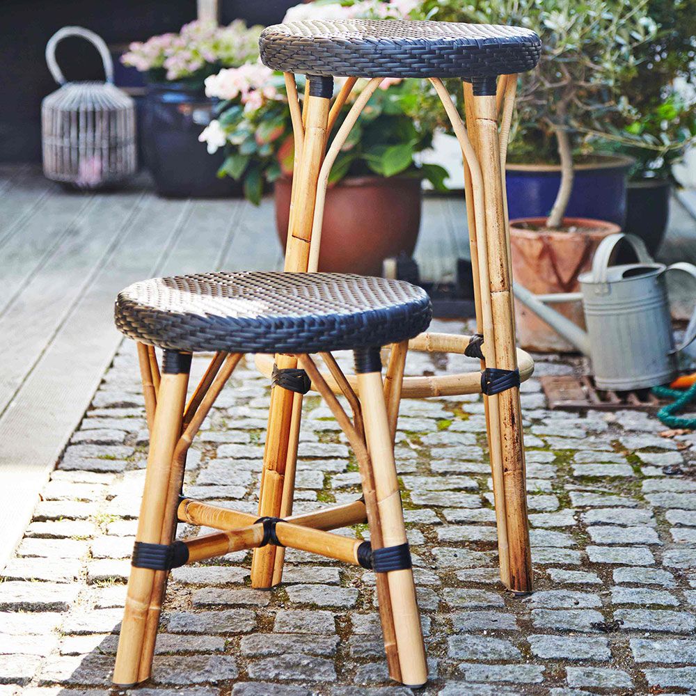 Simone barstol lav hvit