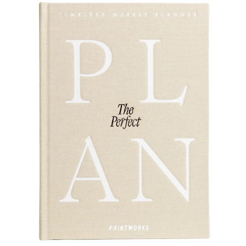 Weekly Planner - The Perfect Plan, Beige