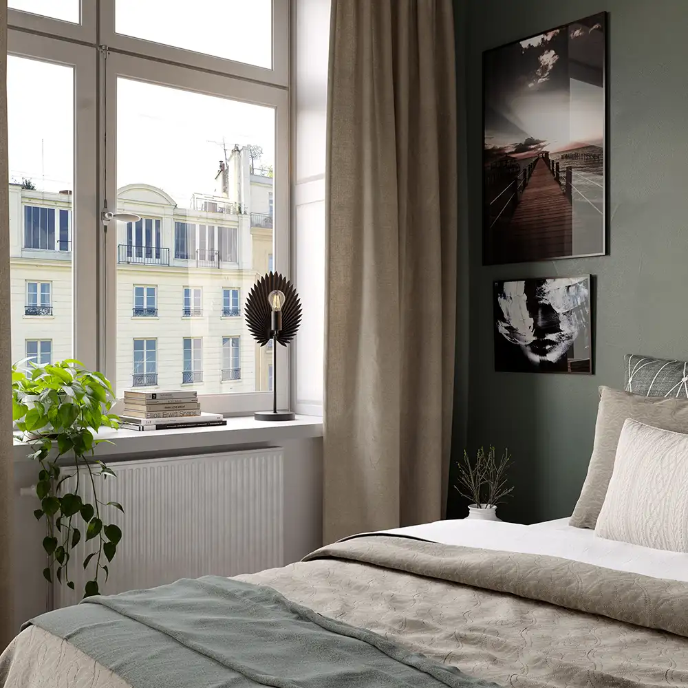 Aruba Bordlampe H55 Svart 