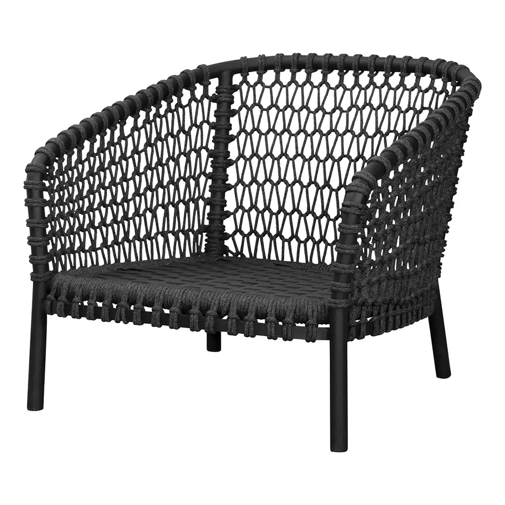 Ocean loungestol mørkegrå Soft Rope