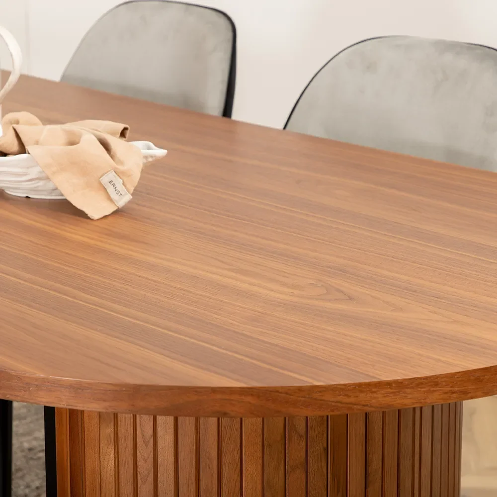 Bianca spisebord 90x200 valnøtt