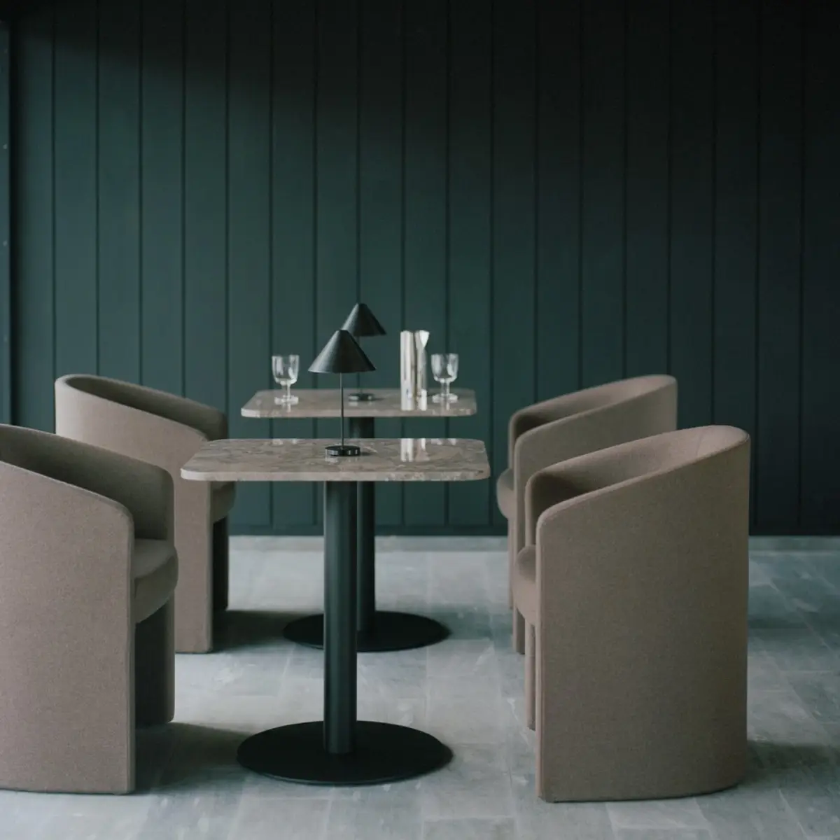 Florence Søylebord 60x70 Gris Du Marais Marmor