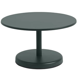 Linear Steel Salongbord Ø70 cm Dark Green 