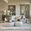 Falcone Pouf antique white