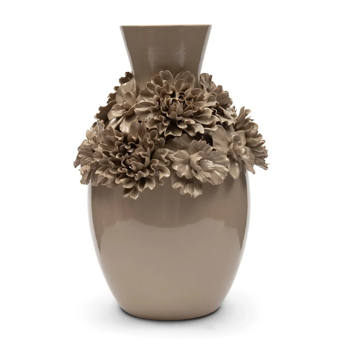 Riviera Maison, Håndlaget Vase Blossom Long H45 cm Flax