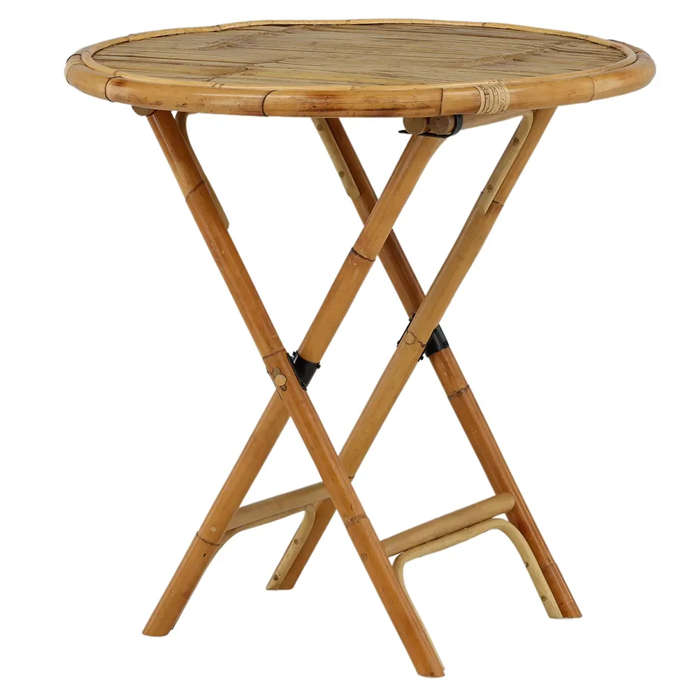 Cane Kafébord Ø90 cm Bambus 