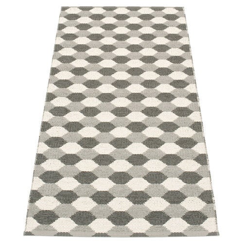 Dana matte 70x160 cm warm grey / charcoal / vanilla 