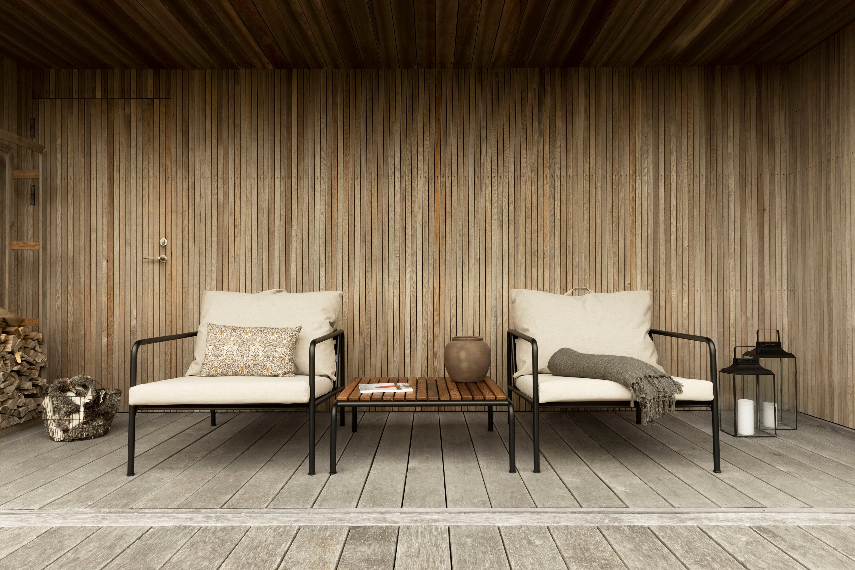 Avon 2-seters sofa Slate/White 