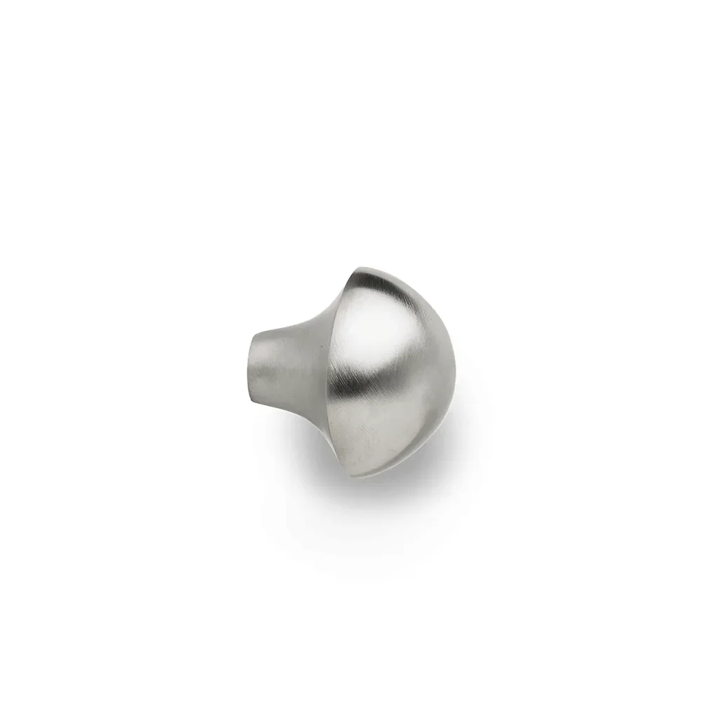 Mushroom Knagg - Brushed Stainless Steel