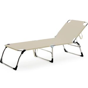 Amigo solseng xxl hvit/grå aluminium/textilene 