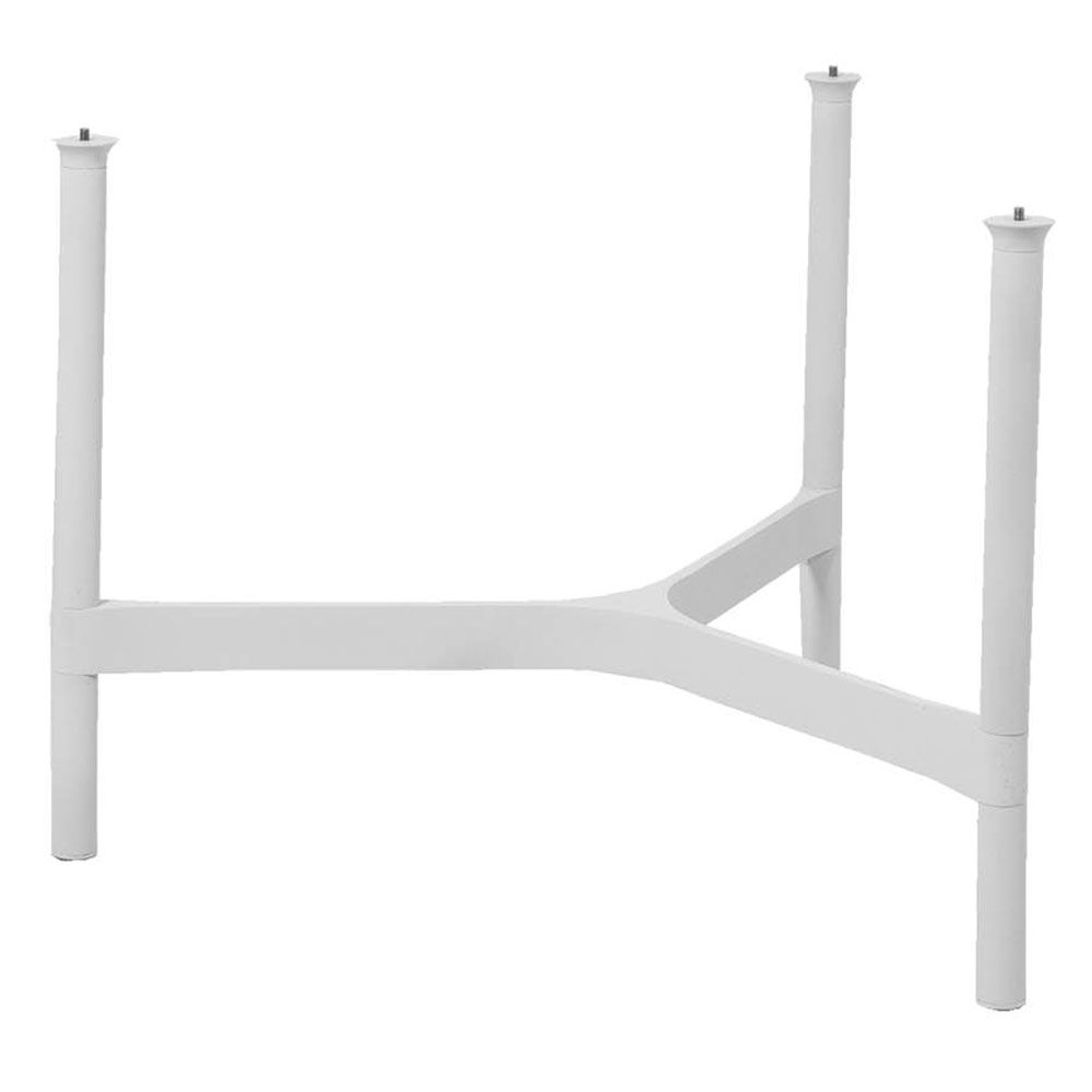 Twist sofabord understell medium White Alu. 