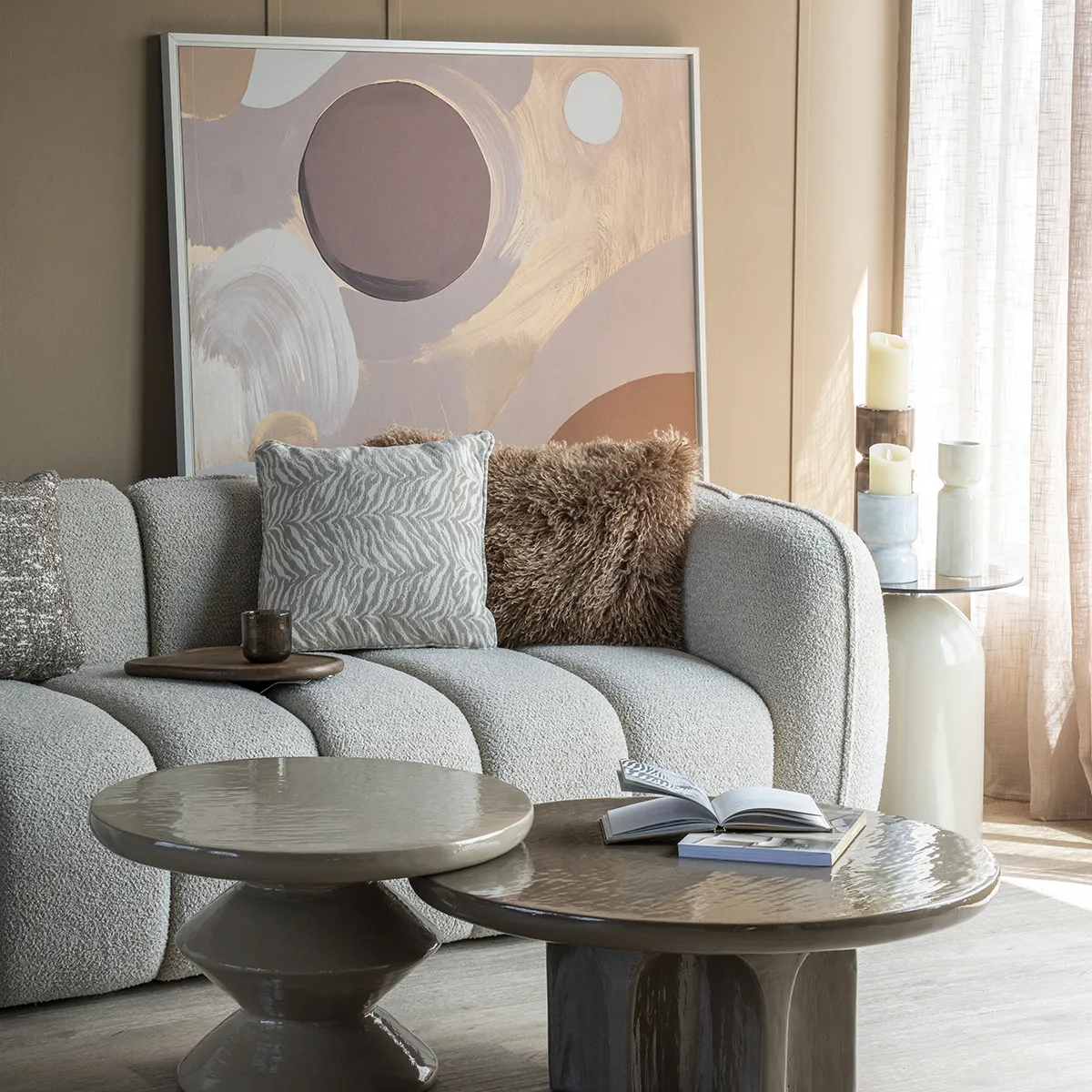 Pyntepute Tigra Beige 45x45 cm